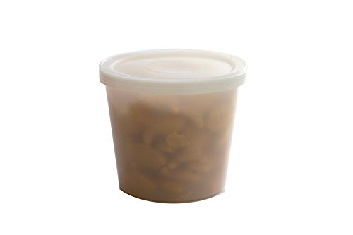 Vito's Famous Deli Container with Lid, 8 Ounce (Pack of 40) | Leak proof | Freezer safe