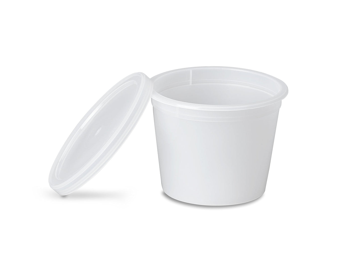 Bariatric Food Portioning Containers with Easy Secure Lids by OakRidge Products (4 Ounce) (50 Pack)