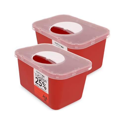 Oakridge Products Large Sharps Container for Home Use and Professional